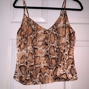 Snake skin tank top